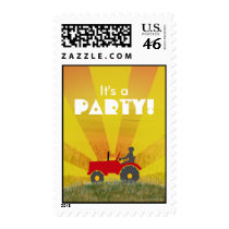 Tractor Party Postage
