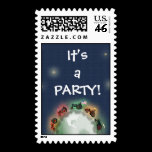 Tractor Party Stamp: Tractor Planet