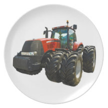 tractor dinner plates
