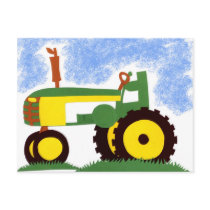 Tractor Postcard