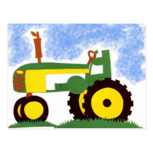 Tractor Postcard