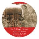 Tractor Return Address Labels sticker
