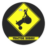 TRACTOR RODEO 1y Round Stickers