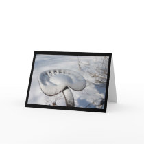 Tractor Seat Christmas Card or Note Card