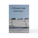 Tractor Snow Scene Christmas Card by jplamer Tractor Snow Scene Christmas Card
