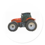tractor round stickers