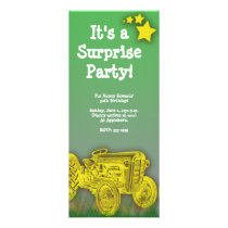 Tractor Surprise or Birthday Party Invitation