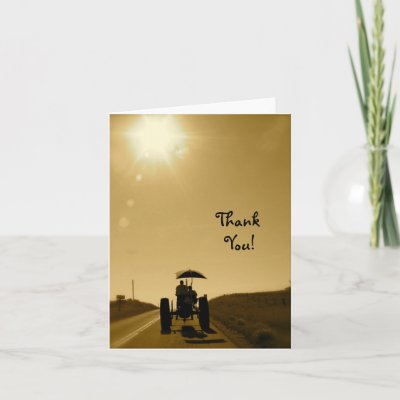 Tractor Thank-You Card