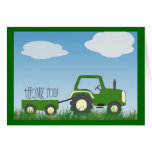 Tractor Thank You Card -- cute inside too!