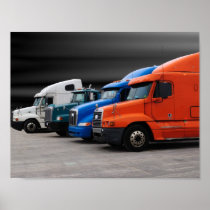 Tractor Trailers Poster