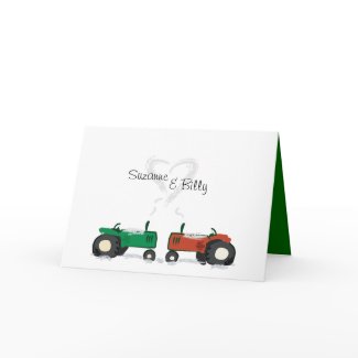 Tractor Valentine Card card