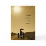 Tractor Valentine Card: Just you 'n' me