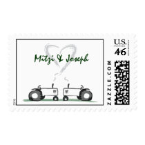 Tractor Wedding Postage: Classic Style