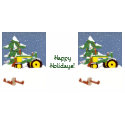 Tractor with Christmas Tree Mug mug