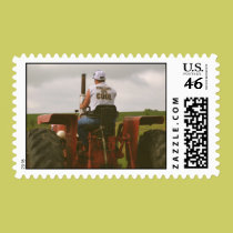 Tractors are Cool Postage postage