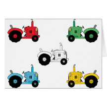 Tractors Card