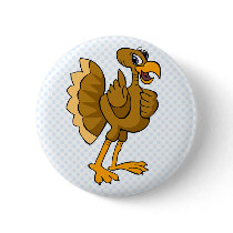 Tracy Turkey buttons by BisforBirds Tracy Turkey buttons