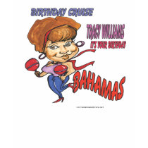 tracy williams birthday cruise caricature t-shirts
