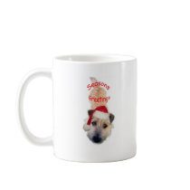 Tracy's Kitty, Seasons Greetings mugs by MissBuffy Tracy's Kitty, Seasons Greetings mugs