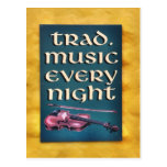 Trad Music Postcard
