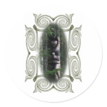 Trader Legend Pole Round Stickers