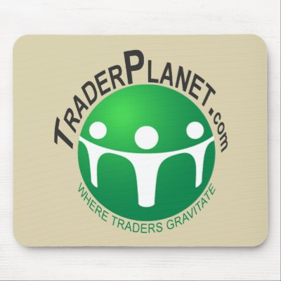 TraderPlanet.com mousepad with "warped" logo by TraderPlanet