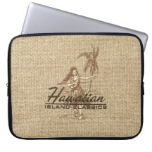 Tradewinds Hawaiian Hula Girl Neoprene Wetsuit Laptop Computer Sleeves