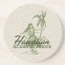 Tradewinds Hula Girl Hawaiian Tiki Bar Coasters
