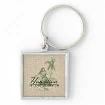 Tradewinds Hula Girl Vintage Hawaiian Keyrings Keychains