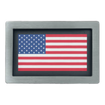 Traditional American Flag Belt Buckle
