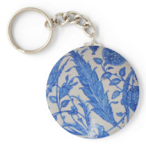 Traditional antique Blue and White Ottoman Ceramic Key Chains