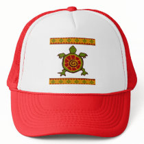 traditional border swirly turtle.ai hats