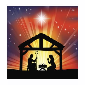 Traditional Christian Christmas Nativity Scene T-shirt