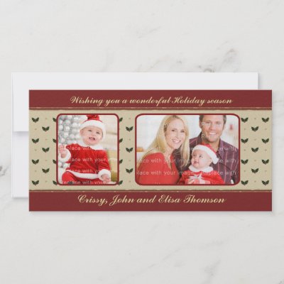 Traditional Christmas Design photo cards