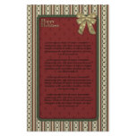 Traditional Christmas Design Customized Stationery