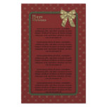 Traditional Christmas Design Stationery