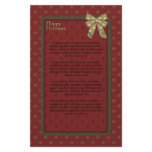 Traditional Christmas Design Stationery Design