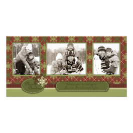 Traditional Christmas Photo Card Trio