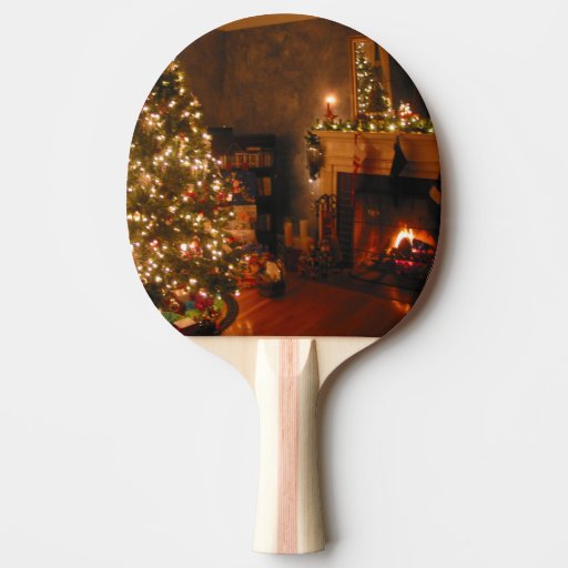 Traditional Christmas Ping Pong Paddle Zazzle