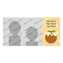 Traditional Christmas Pudding. Photo Cards