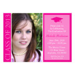 Traditional Class Of 2013 Graduation (Magenta) Custom Invitation