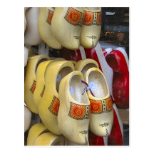 Traditional clogs for sale postcards