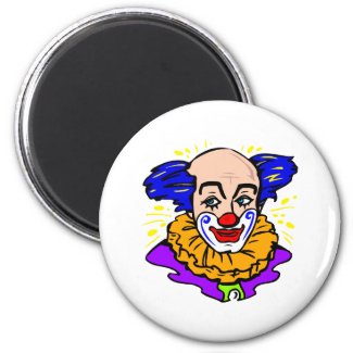 Traditional Clown Face magnet