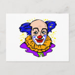 Traditional Clown Face Post Cards