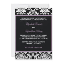 Traditional Damask Invitation
