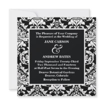 Traditional Damask Invitation