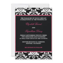 Traditional Damask Invitation