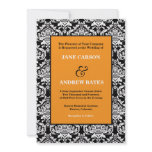 Traditional Damask Invitation