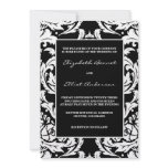 Traditional Damask Invitation