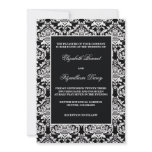 Traditional Damask Invitation